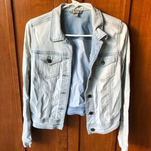 Stone wash denim jacket